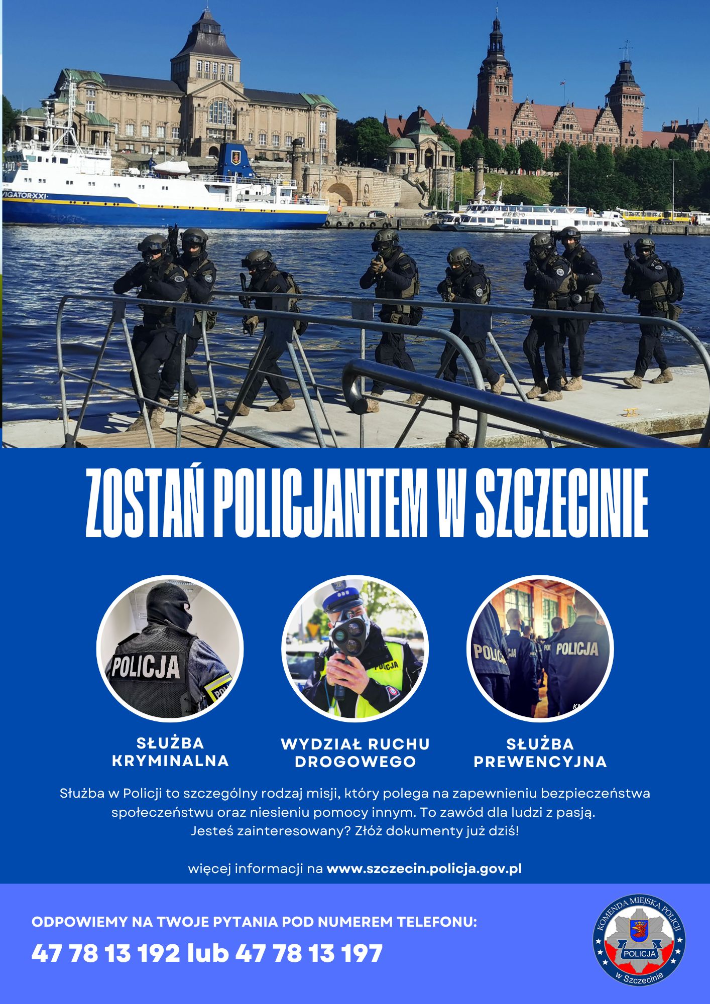 Plakat rekrutacja do policji